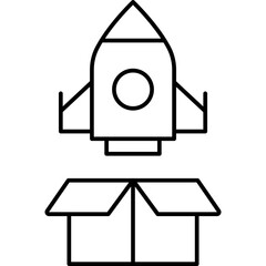 Business Launch icon which can easily edit and modify

