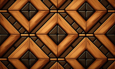 The pixel art background features a realistic wood texture pattern, drawing attention to exquisite knots and grain patterns that exemplify the natural allure of wood in a visually captivating manner.
