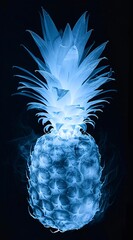 xray of pineapple ethereal xray art
