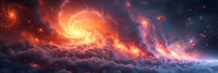 Wrathful chasm unleashed digital art illustration,
Fiery explosion in space Elements of this image furnished by NASA