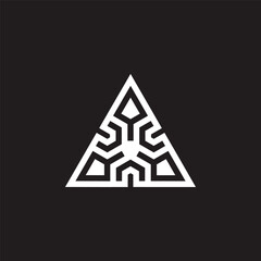 elegant house lines spear triangle logo