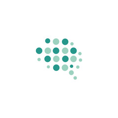 Human brain medical vector icon illustration isolated on white background