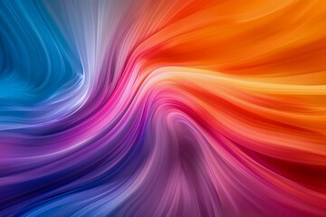 Vibrant Multicolored Abstract Swirl Background, Vivid Rainbow Color Spectrum Twirl, Dynamic Colorful Spiral Wallpaper