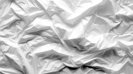 Obraz premium Top View of a White Plastic Bag Background. Generative AI