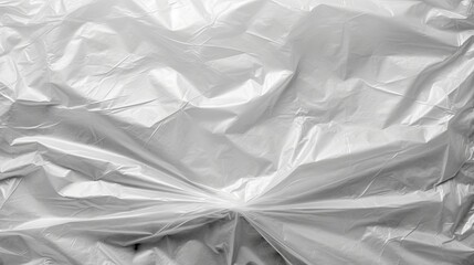 Top View of a White Plastic Bag Background. Generative AI