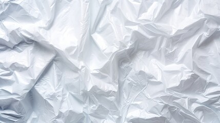 View of a White Plastic Bag Background. Generative AI