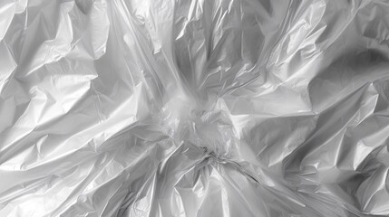 View of a White Plastic Bag Background. Generative AI