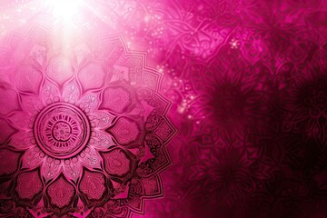 : Beautiful cerise desktop wallpaper background by islamic elegant ornament with light