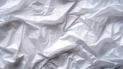 View of a White Plastic Bag Background. Generative AI