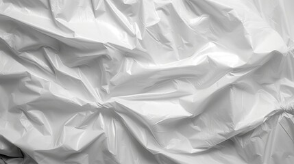 Obraz premium View of a White Plastic Bag Background. Generative AI