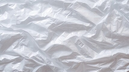 View of a White Plastic Bag Background. Generative AI