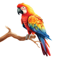 Parrot Clipart clipart isolated on white background 