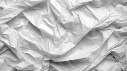 Obraz premium View of a White Plastic Bag Background. Generative AI