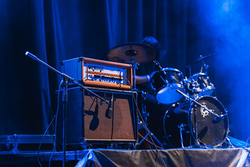 Band speaker for drums on a concert 