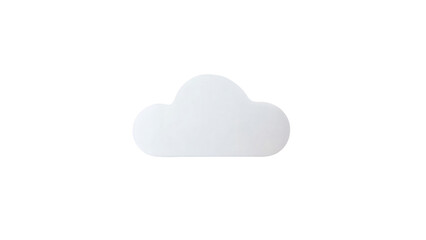 Fototapeta premium Cloud Computing Symbol on White Background
