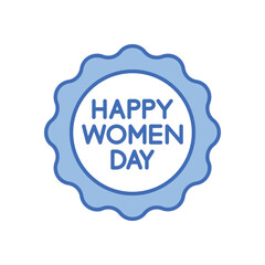 Dou tone Happy Women�s Day  vetor icon