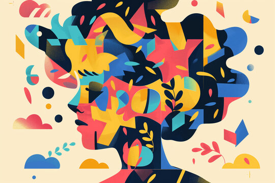 World Autism Awareness Day or Month concept, and Child Mental Health concept.
