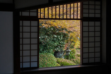 japanese window in the garden