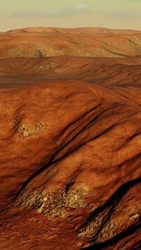 Beautiful sand dunes in the Sahara desert at sunset