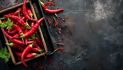 Gordijnen red hot chili peppers © The Stock Photo Girl
