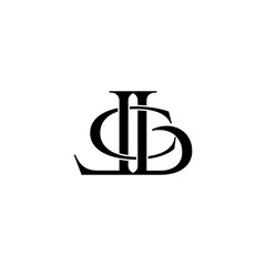 lbc lettering initial monogram logo design
