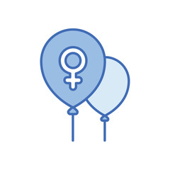 Dou tone Balloons vetor icon