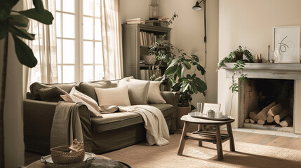 Minimalist Living Room with Scandinavian Design Elements