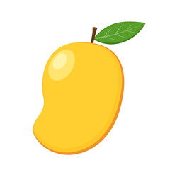 Mango vector. Mango on white background. logo design. Mango cartoon vector.