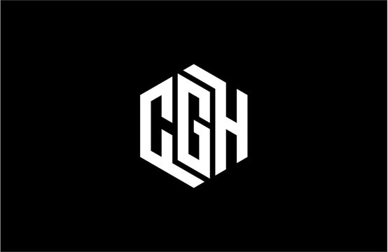CGH creative letter logo design vector icon illustration