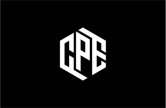 CPE creative letter logo design vector icon illustration