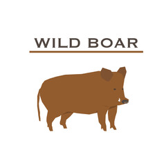 Wild boar icon outline isolated on transparent background. Linear vector illustration of a harmful animal. Wild animal related with world African swine fever(ASF), infectious disease of the world.