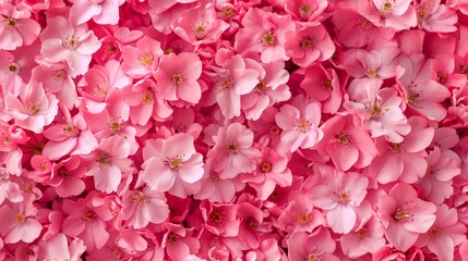 Obraz premium Background of pink flowers with empty space for text or greeting card design. Postcard for International Women's Day and Mother's Day. Banner. 