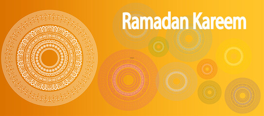 Ramadan Kareem golden gradient Wallpaper.