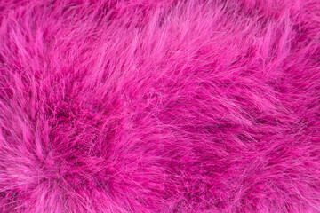 Pink fluffy fur texture background, Fleece texture, Synthetic fur fabric