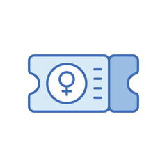 Dou tone Coupon vetor icon