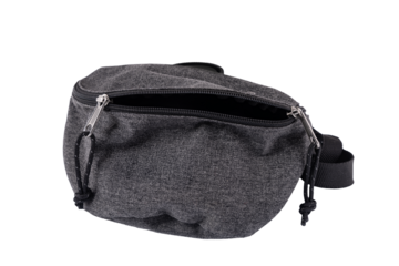 Gray fanny pack bag