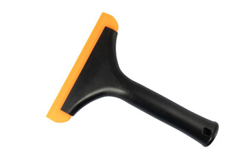 a rubber squeegee