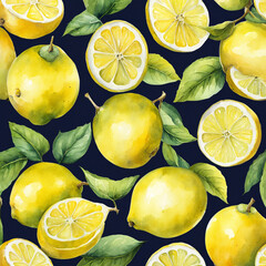 Beautiful background with lemons