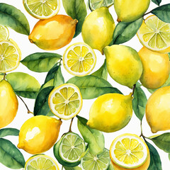 Beautiful background with lemons