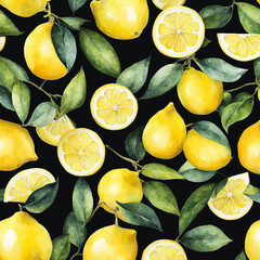 Beautiful background with lemons