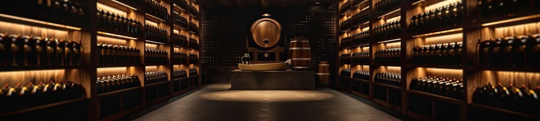 Luxury wine cellar degustation