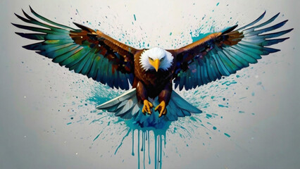 color full eagle - Powered by Adobe