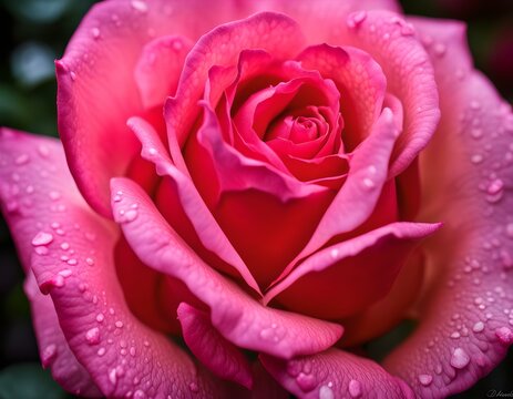 Pink rose close-up photo, nature wallpaper