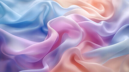 Obraz premium Schöne wellige Elemente im transparenten Pastell als Hintergrundmotiv