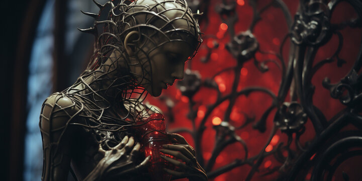 Close-up of a kangaroo's calm gaze, surrounded by a secure environment, with Kodachrome-inspired colors and Otzi the Iceman's tools nearby, hyper-realistic,