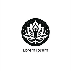 Fototapeta premium a yoga logo design 
