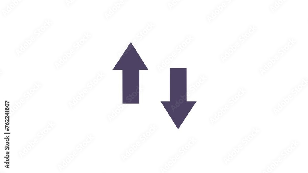 Poster arrow loading icon animation.