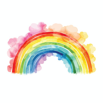 Rainbow Clipart clipart isolated on white background