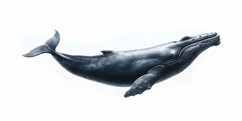 powerful sperm whale, a majestic ocean-dwelling mammal known for its deep, resonating calls that echo through the abyssal depths