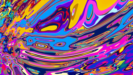 Colorful abstract fluid and liquid background for summer 